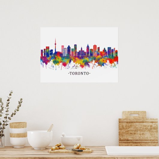 Toronto Canada Skyline Poster (Keuken)