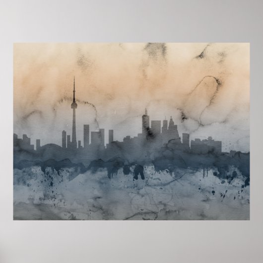 Toronto Canada Skyline Poster (Voorkant)