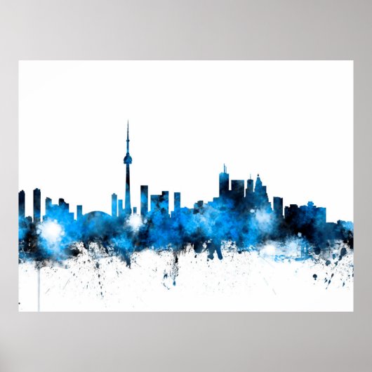 Toronto Canada Skyline Poster (Voorkant)