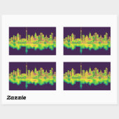 Toronto Canada Skyline Rechthoekige Sticker (Vel)