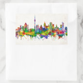 Toronto Canada Skyline Rechthoekige Sticker (Tas)