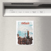 Toronto Canada skyline silhouet Magneet (Insitu (Vaatwasser))