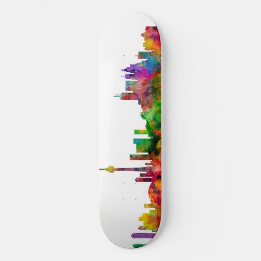 Toronto Canada Skyline Skateboard (Voorkant)