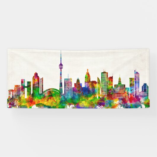 Toronto Canada Skyline Spandoek (Horizontaal)
