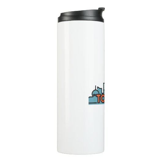 Toronto Canada Skyline Thermosbeker (Gedraaid links)