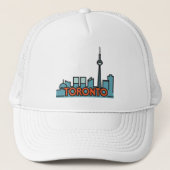 Toronto Canada Skyline Trucker Pet (Voorkant)