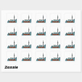 Toronto Canada Skyline Vierkante Sticker (Vel)