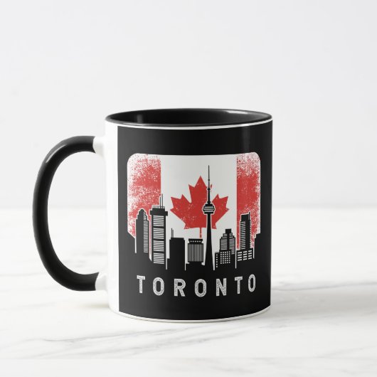 Toronto Canada Skyline  vlag Mok (Links)