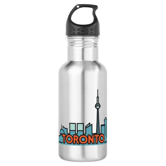 Toronto Canada Skyline Waterfles (Voorkant)