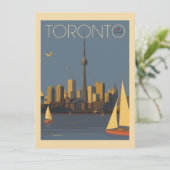 Toronto Canada | Sla de datum op - Foto Save The Date (Staand voorkant)