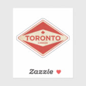 Toronto Canada  Sticker (Vel)