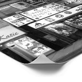 Toronto Canada Store Front Black and White Photo Poster (Hoek)