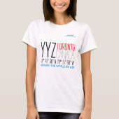 Toronto, Canada Tekst Kunst T-shirt (Voorkant)