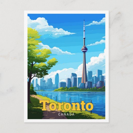 Toronto Canada Travel  Illustratie Briefkaart (Voorkant)