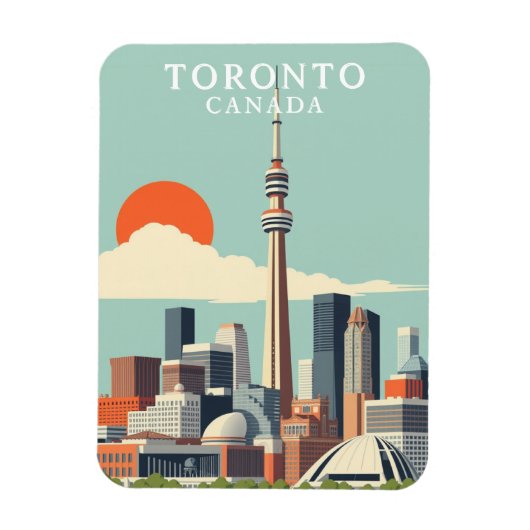 Toronto Canada Travel Souvenir Magneet (Verticaal)