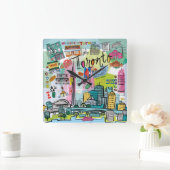 Toronto, Canada Vierkante Klok (Huis)