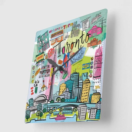 Toronto, Canada Vierkante Klok (Hoek)