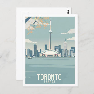 Toronto Canada Vintage Beroemde Reisplaats Briefkaart