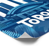 Toronto Canada Vintage Beroemde Reisplaats Poster (Hoek)