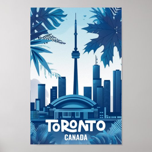 Toronto Canada Vintage Beroemde Reisplaats Poster (Voorkant)