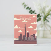 Toronto Canada Vintage Reizen Ontario kunst Briefkaart (Staand voorkant)