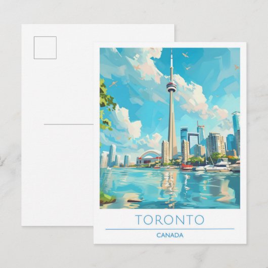 Toronto Canada Vintage Travel Briefkaart (Voorkant / Achterkant)