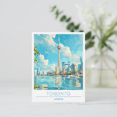 Toronto Canada Vintage Travel Briefkaart (Staand voorkant)