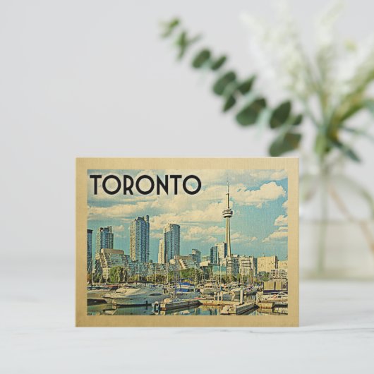 Toronto Canada Vintage Travel Briefkaart (Staand voorkant)