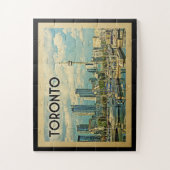 Toronto Canada Vintage Travel Legpuzzel (Verticaal)