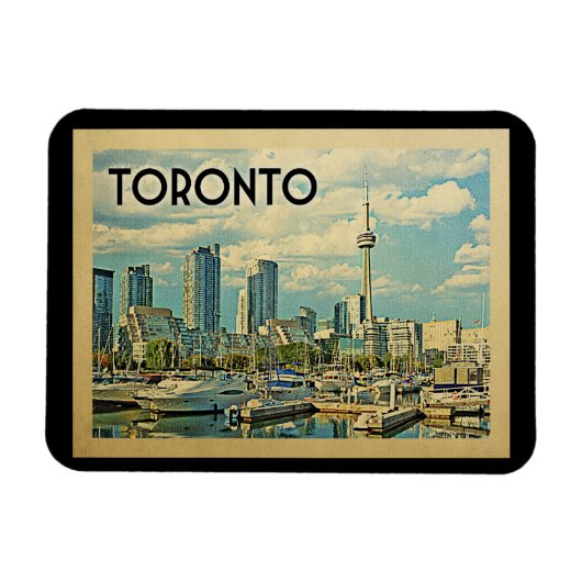 Toronto Canada Vintage Travel Magneet (Horizontaal)