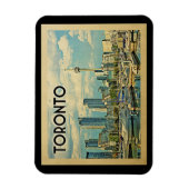 Toronto Canada Vintage Travel Magneet (Verticaal)