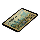 Toronto Canada Vintage Travel Magneet (Linkerzijde)