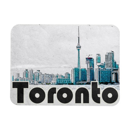 Toronto Canada Vintage Travel Magneet (Horizontaal)