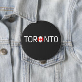 Toronto Canada Vlag Ronde Button 4,0 Cm (In situ)