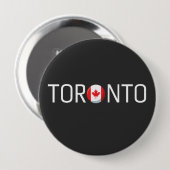Toronto Canada Vlag Ronde Button 4,0 Cm (Voorkant /achterkant)