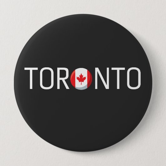 Toronto Canada Vlag Ronde Button 4,0 Cm (Voorkant)