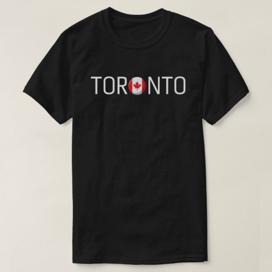 Toronto Canada Vlag T-shirt (Design voorkant)