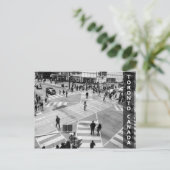 Toronto, Canada: Yonge-Dundas Intersection in B&W Briefkaart (Staand voorkant)