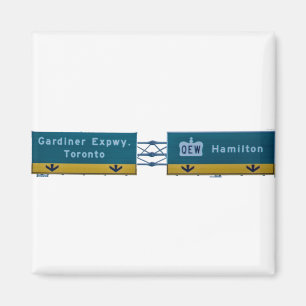 Toronto, Canda-straatinterstatelijk bord Magneet