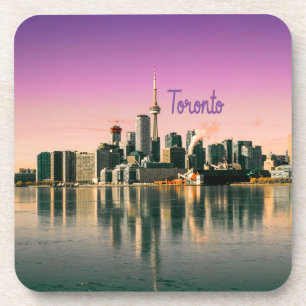 Toronto Capital van Ontario Canada City Skyline Bier Onderzetter
