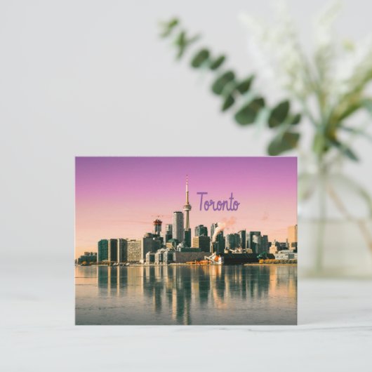 Toronto Capital van Ontario Canada City Skyline Briefkaart (Staand voorkant)