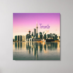 Toronto Capital van Ontario Canada City Skyline Canvas Afdruk