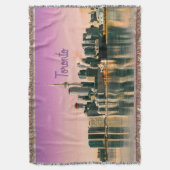 Toronto Capital van Ontario Canada City Skyline Deken (Voorkant Verticaal)