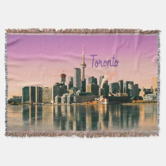 Toronto Capital van Ontario Canada City Skyline Deken (Voorkant)