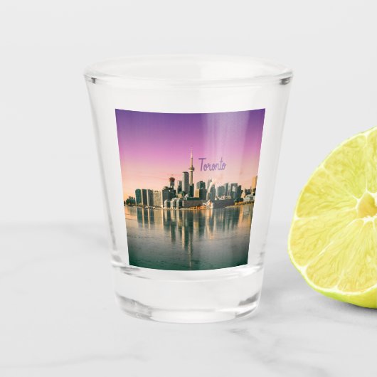 Toronto Capital van Ontario Canada City Skyline Shot Glas (Voorkant)