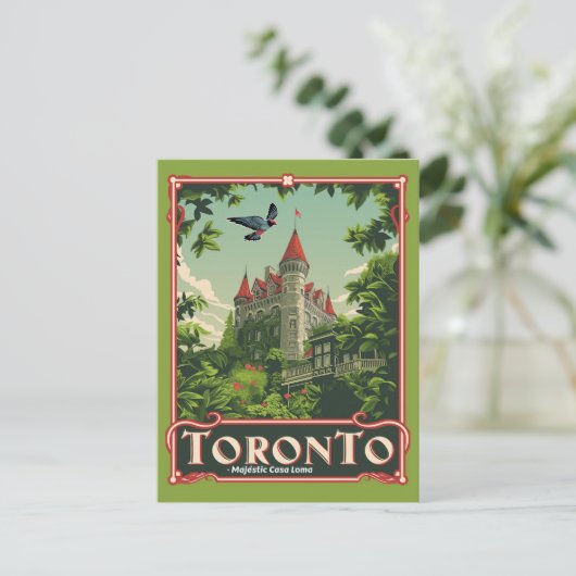 Toronto:  Casa Loma Briefkaart (Staand voorkant)