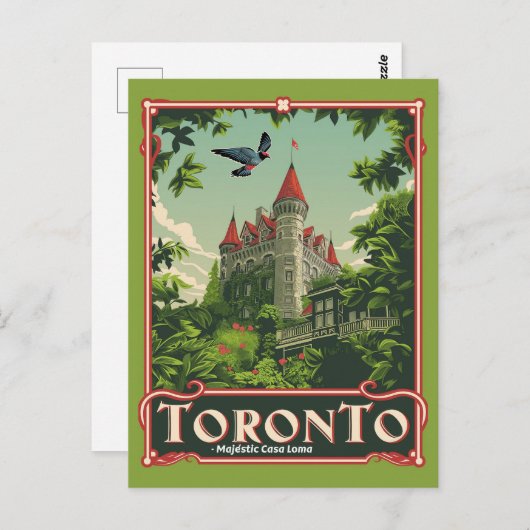 Toronto:  Casa Loma Briefkaart (Voorkant / Achterkant)
