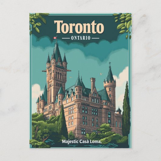 Toronto:  Casa Loma Briefkaart (Voorkant)