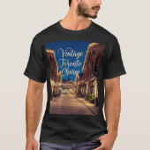 Toronto Charm Geweven in Brick & Light T-shirt (Voorkant)