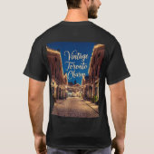 Toronto Charm Geweven in Brick & Light T-shirt (Achterkant)
